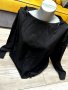 H&M Дамска блуза с дълъг ръкав/ черна/ елегантна/ HM /  с цип на гърба, снимка 1 - Блузи с дълъг ръкав и пуловери - 38979176