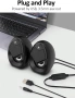 Компютърни тонколони, RGB, 10W, USB захранване, снимка 4