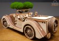 3D Механичен дървен пъзел кола 437 части - Ugears Roadster VM-01, снимка 2