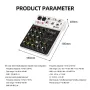 Смесителен пулт, Debra V4, DJ Mixer, Bluetooth, Usb player, Plug and Play , снимка 4