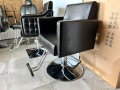 Фризьорски стол с маслен крик, измивна колона и бръснарски стол, снимка 9