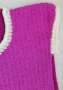 Детски ръчно плетен пуловер нов лилав 12 - 14 год, снимка 4