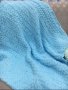 Нови ръчно плетени бебешки одеалца плюшена прежда, снимка 3