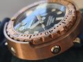 San Martin Tunа-Автоматичен бронзов часовник ,Японски Механизъм NH36А,сапфир,300 м водоустойчив, снимка 3