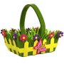 Великденска кошница, Зелени цветя, 18x8 см, снимка 1 - Други - 43834150