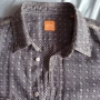 КАТО НОВА HUGO BOSS Orange size M QR-sode 100% ОРИГИНАЛНА риза shirt Slim Fit Made in Poland, снимка 1