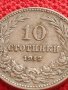 МОНЕТА 10 стотинки 1912г. ЦАРСТВО БЪЛГАРИЯ ПЕРФЕКТНО СЪСТОЯНИЕ ЗА КОЛЕКЦИОНЕРИ 36373, снимка 2