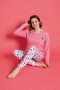 Дамска памучна пижама , снимка 1 - Пижами - 43078072