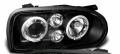 Кристални фарове Angel Eyes GOLF III - черни, снимка 2