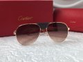 Cartier 2022 мъжки слънчеви очила с кожа, снимка 10