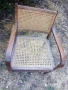 Дърво и ратан, ретро кресло, снимка 4