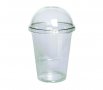 Пластмасова чаша бомбе с капак + дупка 300 мл, снимка 1 - Друго търговско оборудване - 39261061