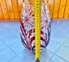Разпродажба - 30€. Нова Масивна Ръчно изработена Кристална ваза с Флорални мотиви, снимка 11
