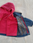  Детско дънково яке с подплата суичър 2в1 размер 9-12 месеца, снимка 5