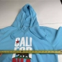 Суитшърти с качулка и ретро надпис с надпис Californian flag размер L, син., снимка 2