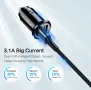 FLOVEME Универсална поставка за телефон за автомобил+мини зарядно за кола 5V/3.1A Dual USB, снимка 11