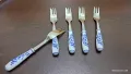 ретро немски вилички с порцелан , снимка 3