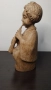 Изключително красива, дървена статуетка, фигура от дърво на момче., снимка 5