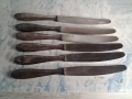 Стари Посребрено ножове за хранене Солинген Solingen, снимка 5