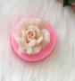Голяма роза с кацнала пеперуда силиконов молд форма фондан гипс свещ сапун, снимка 5
