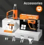 SEEKONE 2000 W професионален комплект пистолет за горещ въздух  400 ℃ и 600 ℃
, снимка 7