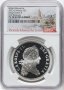 2023 Charles II 1oz (31.1г) £2 - Сребърна Монета - NGC PF70 - Ограничено Издание 1350 -Great Britain