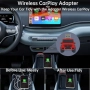 Нов Стилен безжичен CarPlay адаптер – лесна инсталация, iPhone кола, снимка 2