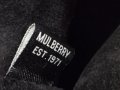 ЕСТЕСТВЕНА КОЖА на MULBERRY мъжка черна чанта с дълга дръжка, снимка 7