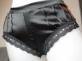М размер черен полу-боксер/бикина със сатен отпред и тюл отзад, снимка 5