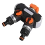 Двупосочен разпределител за градински кран 2-в-1: Сплитер за маркуч с независими вентили (3/4" и 1"), снимка 11