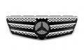 Решетка за MERCEDES W212 E-Class (2009+) - черна с хром лайсни, снимка 2