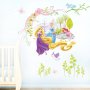 Рапунцел Белл и Ариел 3 принцеси самозалепващ стикер лепенка за стена мебел детска стая, снимка 1