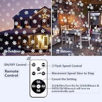 Коледен ЛЕД проектор- снежинки с дистанционно , снимка 10 - Други - 43498667