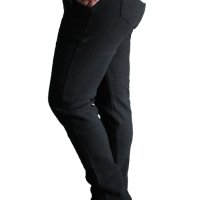 Дамски ватиран спортно-елегантен панталон в черно с елегантна шарка, снимка 3 - Панталони - 43046432