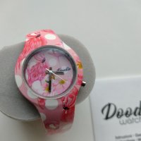 Дизайнерски италиански часовник Doodle фламинго, снимка 3 - Дамски - 39180205