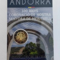 2 евро 2021 Андора  Дева Мария от Меритксел 2021 Andorra , снимка 1 - Нумизматика и бонистика - 43727453