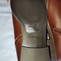 Здрави и удобни дамски боти от естествена кожа Clarks №42, снимка 9 - Дамски боти - 44049001