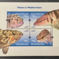 807. Португалия 2016 = “ Фауна. Средиземноморски риби “ , **, MNH, снимка 1 - Филателия - 43740466