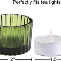 Свещници Vohocandle Green Tea Light 12 бр., 5 cm x 3,5 cm, снимка 5 - Декорация за дома - 43032450