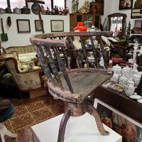 АНТИКА!!! Рядък бръснарски стол №1537, снимка 2 - Антикварни и старинни предмети - 35161863