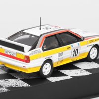 Audi Quattro A2 n.10 Acropolis Rally 1984 - мащаб 1:43 на DeAgostini моделът е нов в блистер, снимка 2 - Колекции - 43392650