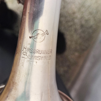 Hirsbrunner Sumiswald B-trompete - Б Тромпет с твърд куфар /Switzerland/, снимка 12 - Духови инструменти - 44860136