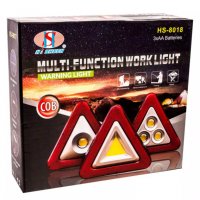 Електронен LED авариен триъгълник- лампа 5в1 мултифункционален HS-8017, снимка 3 - Аксесоари и консумативи - 38334938
