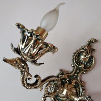 Луксозен аплик за стена-бароков старинен,винтидж,осветтително тяло,лампа, снимка 1 - Лампи за стена - 39550073