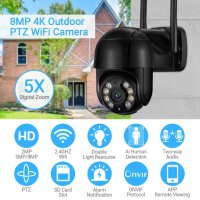 Камера за сигурност STELS SL90, IP Wi-Fi, 4K Ultra HD, 8MP, снимка 3 - IP камери - 44044450