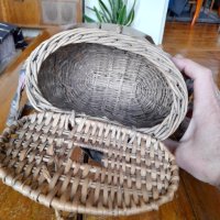 Старо плетено рибарско кошче, снимка 6 - Такъми - 43989848