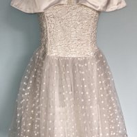 Булчинска рокля с корсет и шлейф, снимка 1 - Сватбени рокли - 15553351