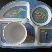 Комплект бебешки съдове за хранене - Зара Хоум Кидс, снимка 3 - Прибори, съдове, шишета и биберони - 36765746
