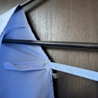 Елегантна блуза в актуален син цвят, снимка 8 - Ризи - 35447971