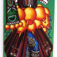 Картичка  мъжки ритуален костюм кукер Пирин 3, снимка 2 - Филателия - 28491001
